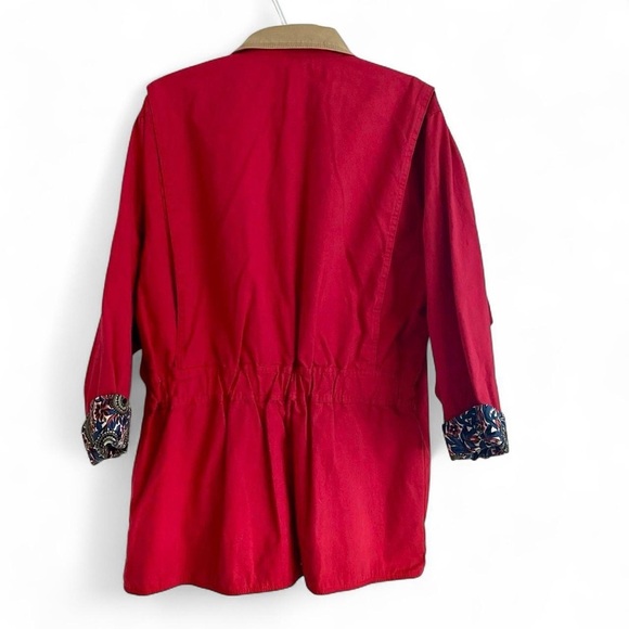 Woolrich Women’s Vintage Red Chore Coat Barn Jacket Size Medium - Picture 2 of 12